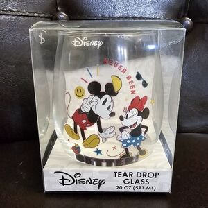 Mickey and Minnie Never Been Better Tear Drop Glass 20oz